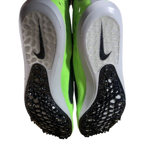 NIKE Zoom Victory 3 Men's 13 Track Shoe SPIKES Electric Green 835997-300 Running - Picture 5 of 6